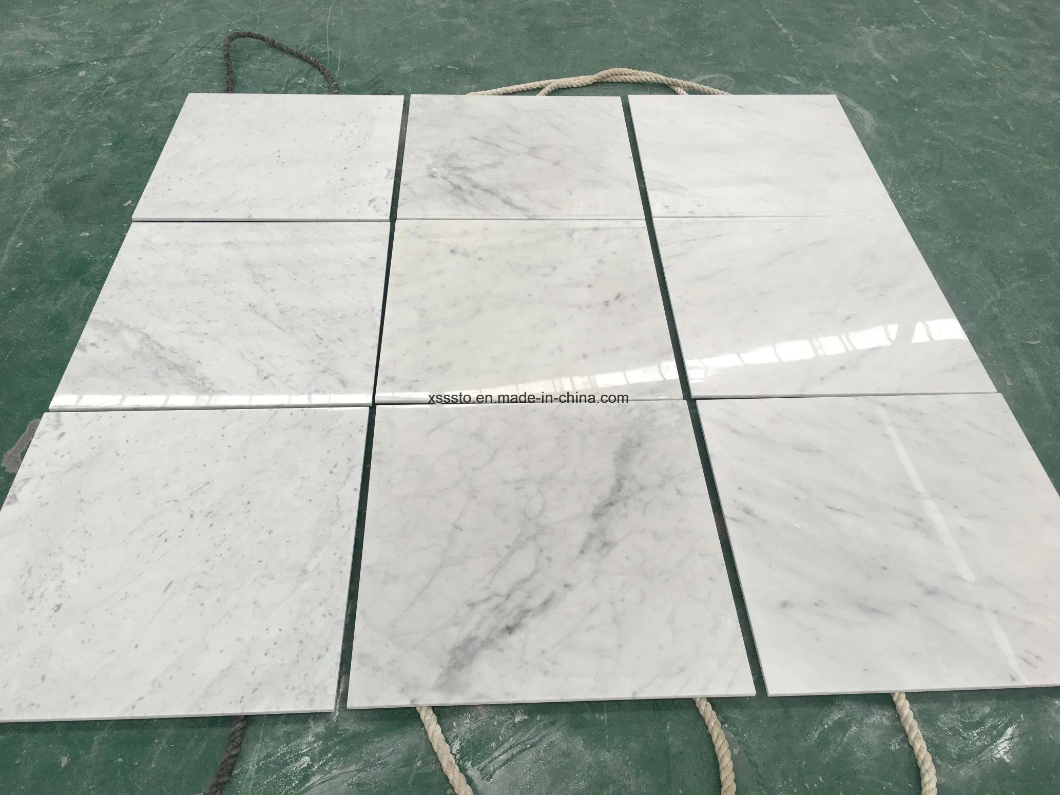 Natural Stone White Marble Bianco Carrara Marble Wall & Flooring Tiles