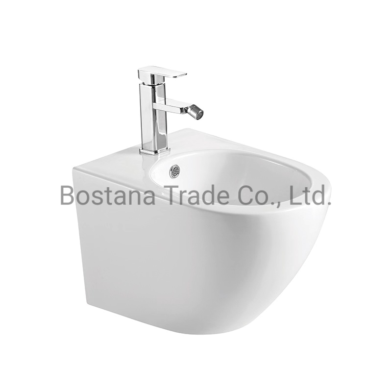 Wc Sanitaryware Small-Sized Bathroom Ceramic Wall Hung Bidet in Britain