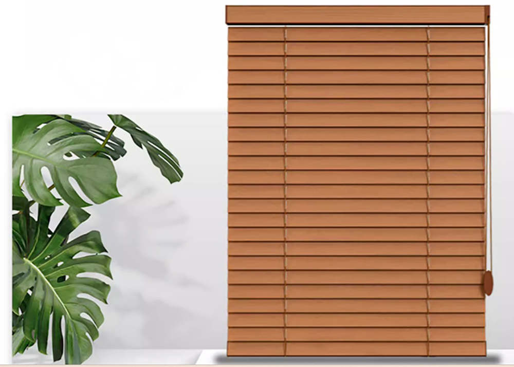 Light Filtering Wooden Venetian Blinds Designed New Style Faux Wood Blinds