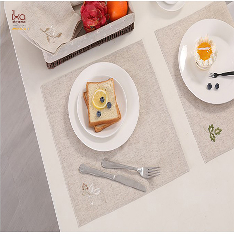 Restaurant Table Party Wedding Beverage Decoration Color Personalized Lunch Natural Printed Cloth Eco Friendly Custom White Linen Napkins