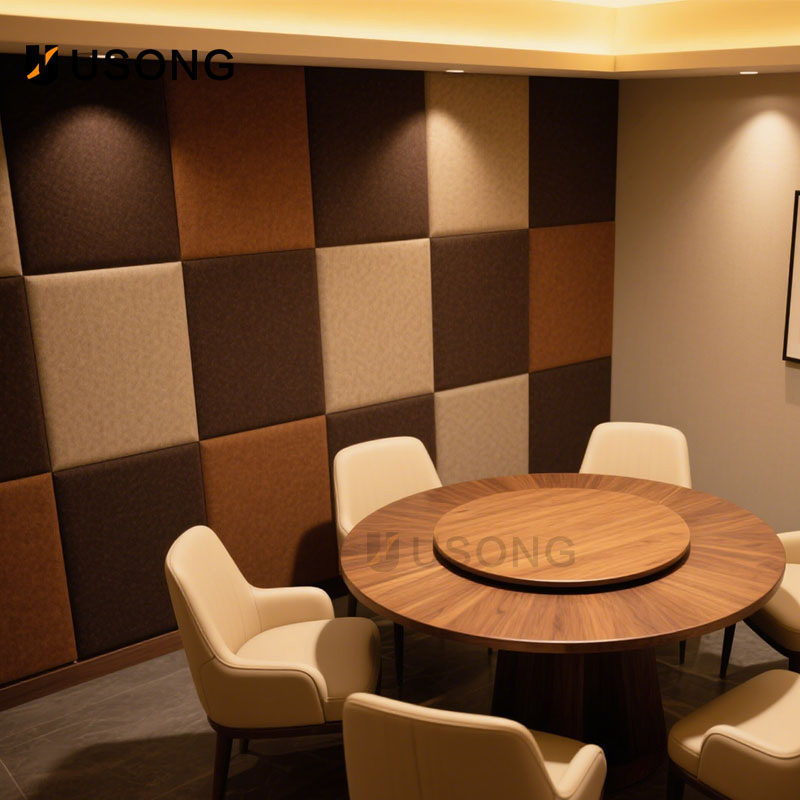 Personalized Acoustic Fabric Panels Featuring Custom Coffee Wall Art