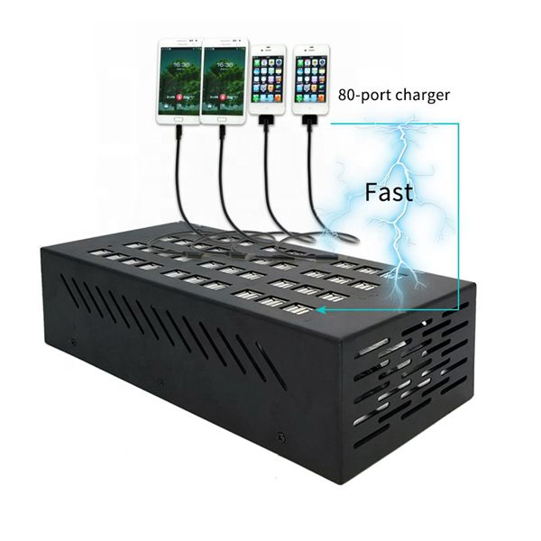80 Multi-Port Desktop USB Charger Multiple Devices for Pad Laptop Smartphone Charging