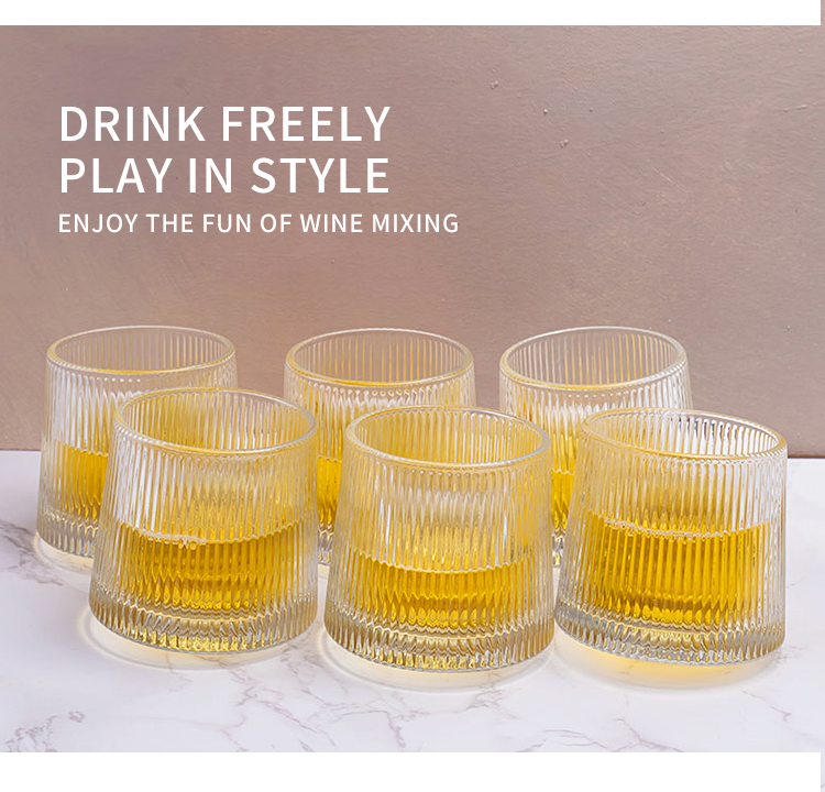 Luxury Drinking Glasses Vintage Glassware Cocktail Whisky Juice Glass Cup