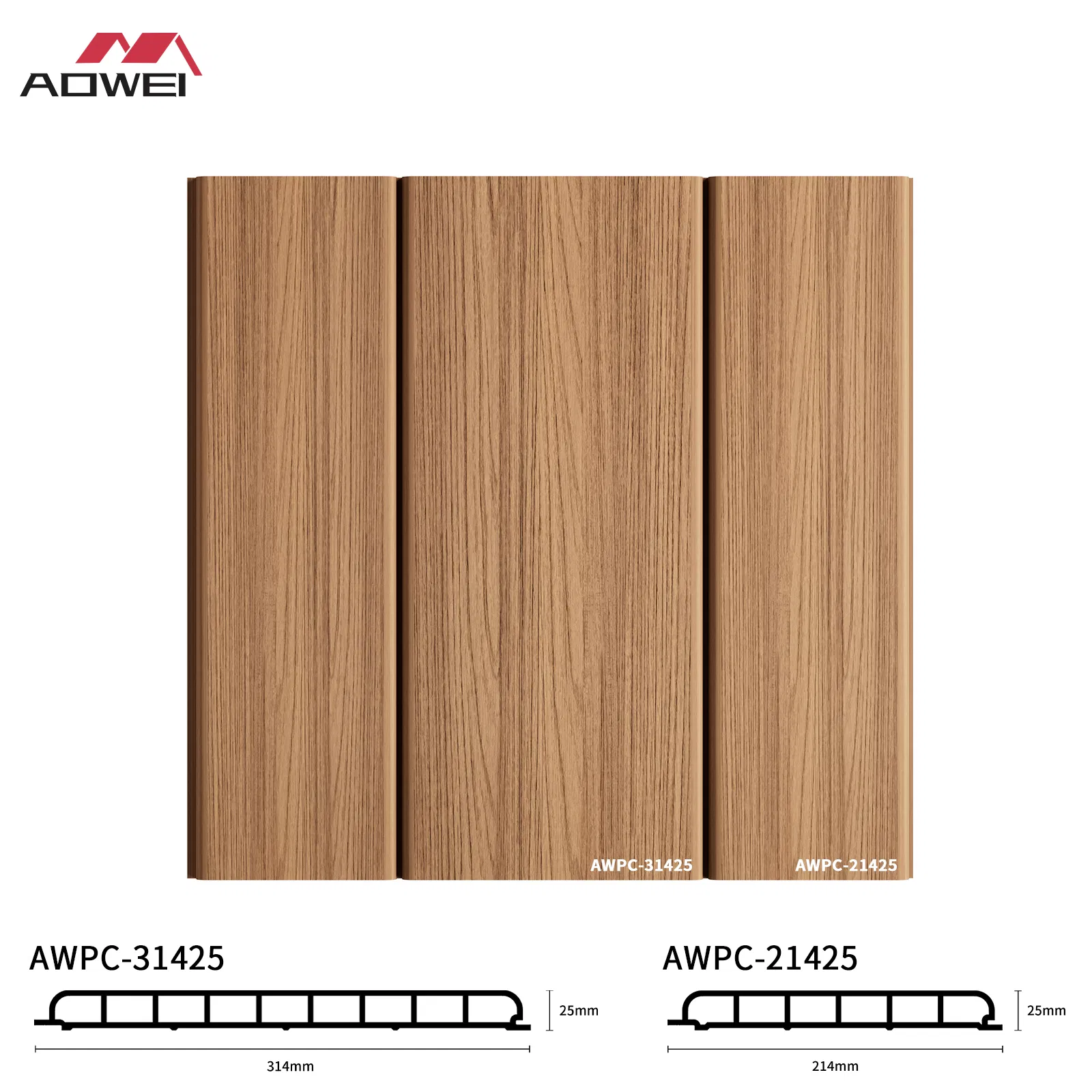 High-Performance WPC Wall Panel with Customized Thickness and Length