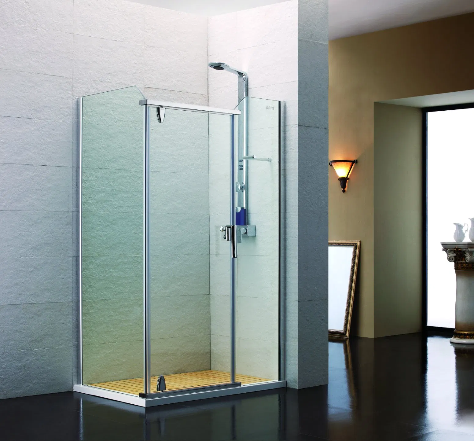 New Product Ideas Standard Model SUS304 Stainless-Steel Material Hanging Shaft for Shower Room Glass Door