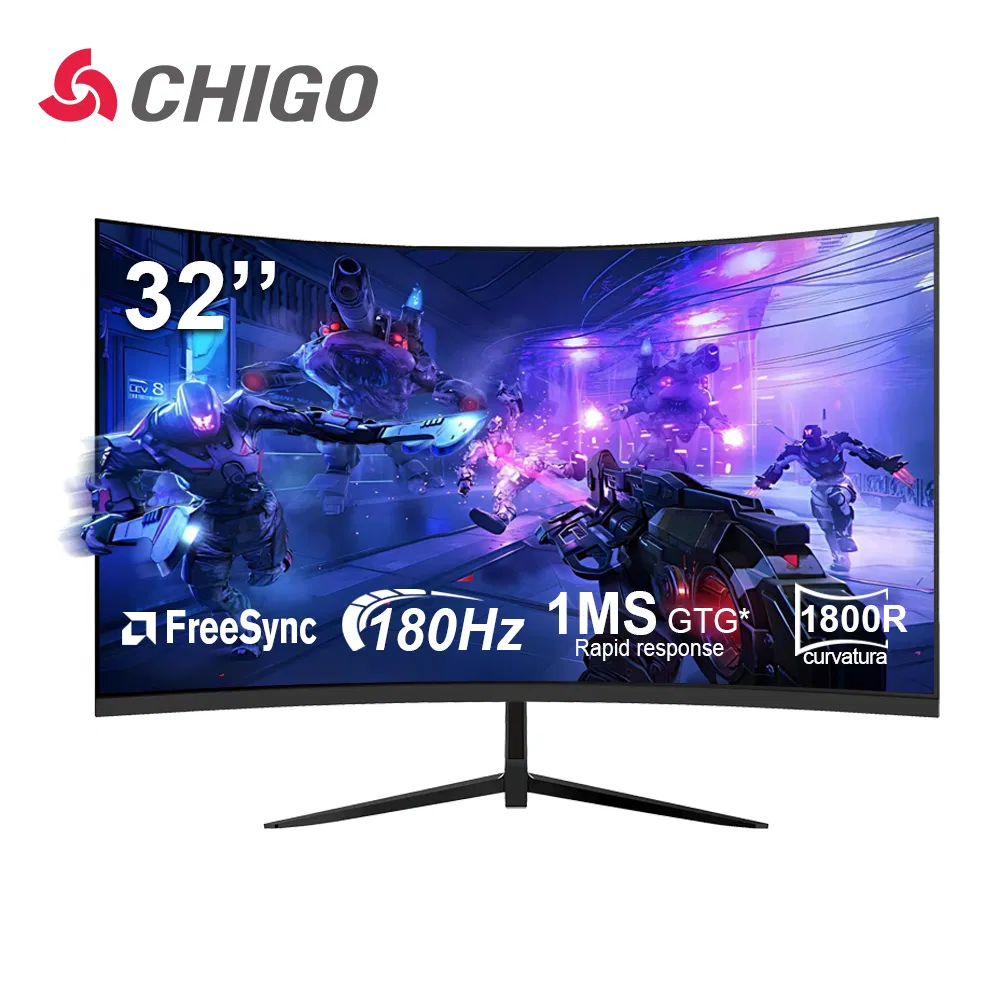 32 34 Inch 4K OLED LCD Display Curved Monitor for Gaming PC Monitor with 165Hz Refresh Rate