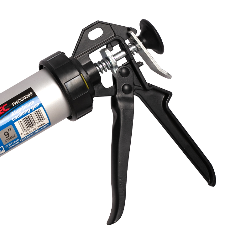 Fixtec Industrial Grade 9'' Aluminium Caulking Gun with Steel Handle Manual Caulking Gun