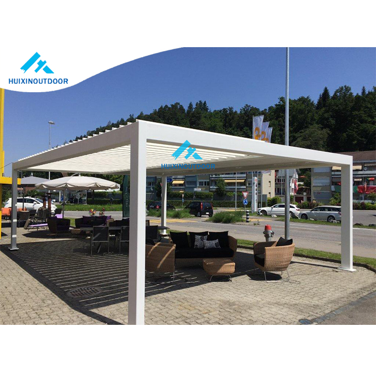 Good Quality White Aluminum Roof Water Proof Pergola