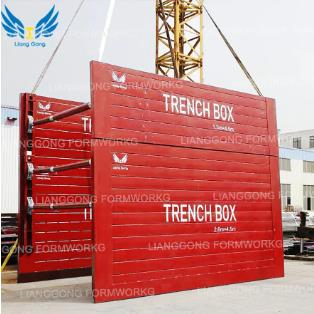 Steel Trench Box Shoring System for Gas/Oil Pipe Laying Construction