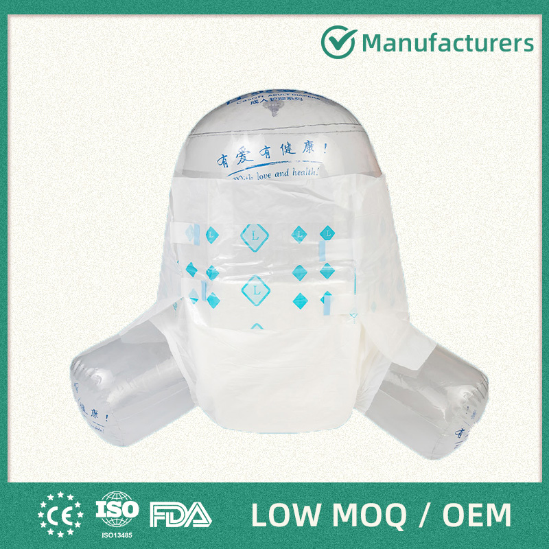 OEM Casoft High Quality Unisex Disposable Adult Diaper with Tabs Moderate Absorbency Incontinence Adult Diaper