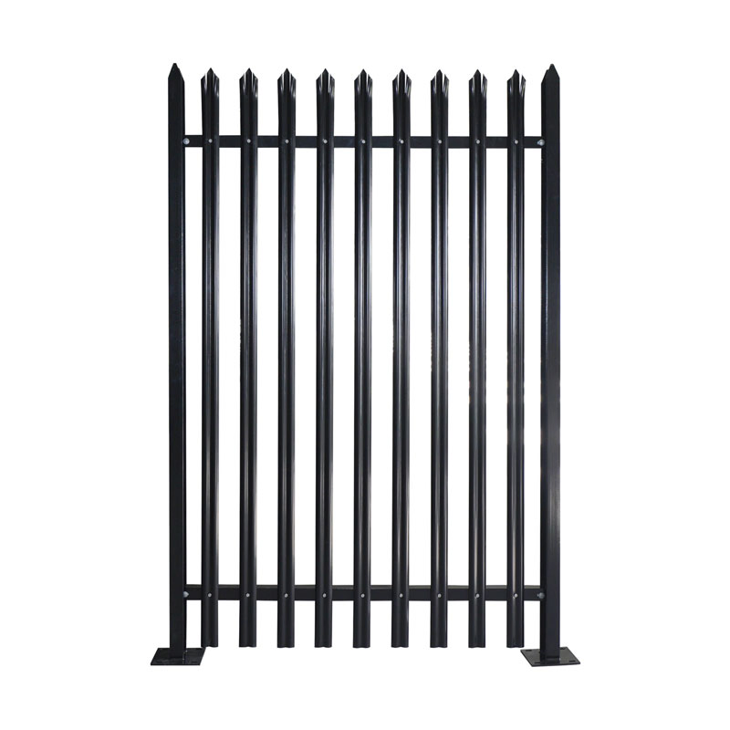 Powder Coated 2.4m High 'w' Section Palisade Security Fencing