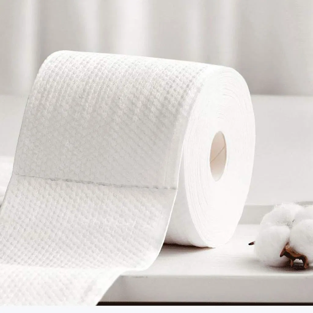 20*20cm 100% Cotton Make up Remover Wholesale Disposable Cotton Face Towel Roll