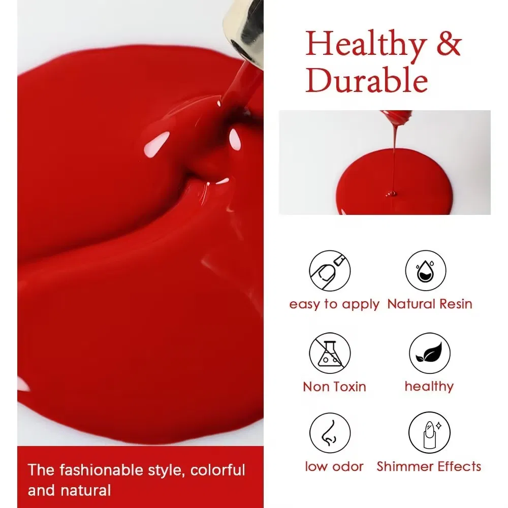 Classic Red Shades High Quality Nail Industry Salon UV Gel Polish Painting