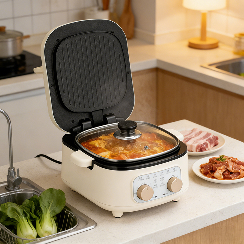 2.5L Non Stick Electric Griddle Baking Pan with Timer