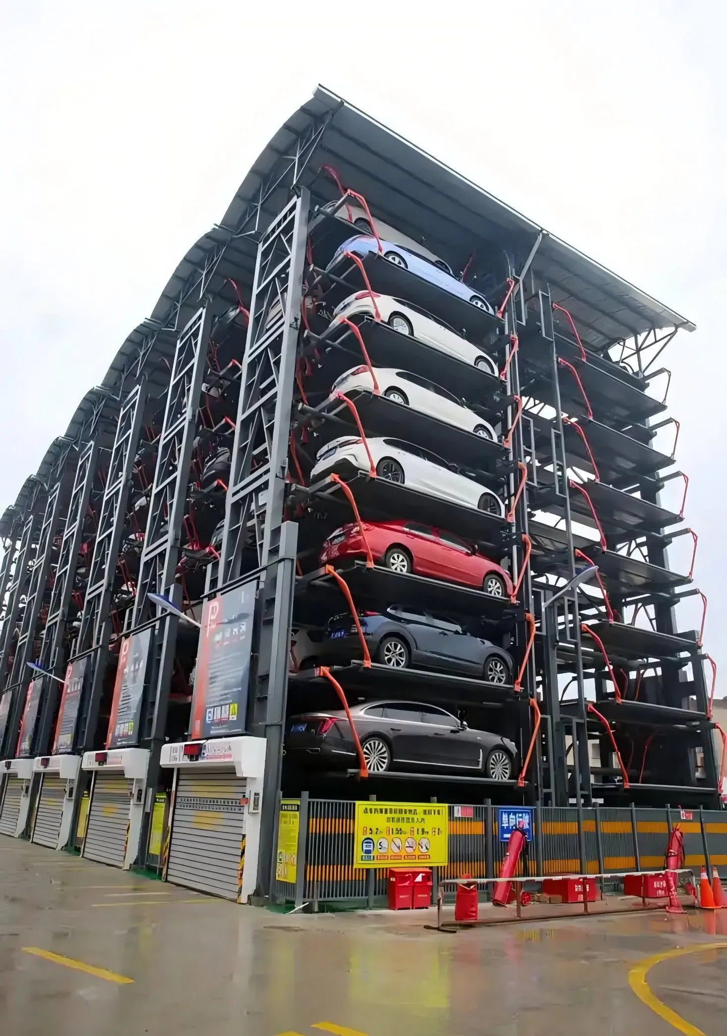 Customized Prefabricated Modular Garage Steel Frame Structure Multi-Level Parking Tower for Space-Saving