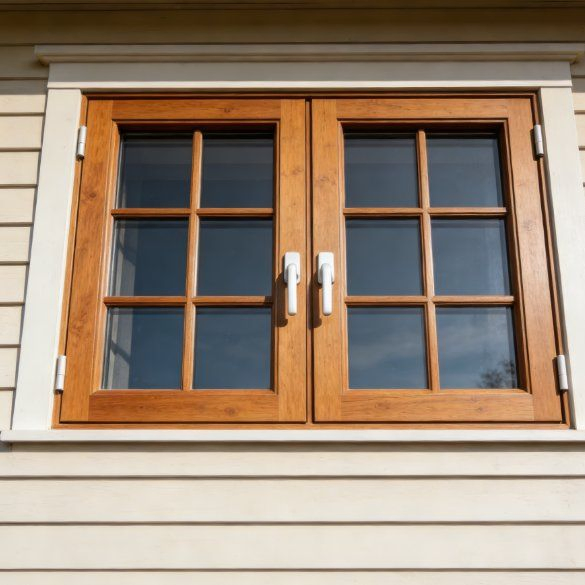 Soundproof Moisture-Proof Solid Wood Composite Casement Window