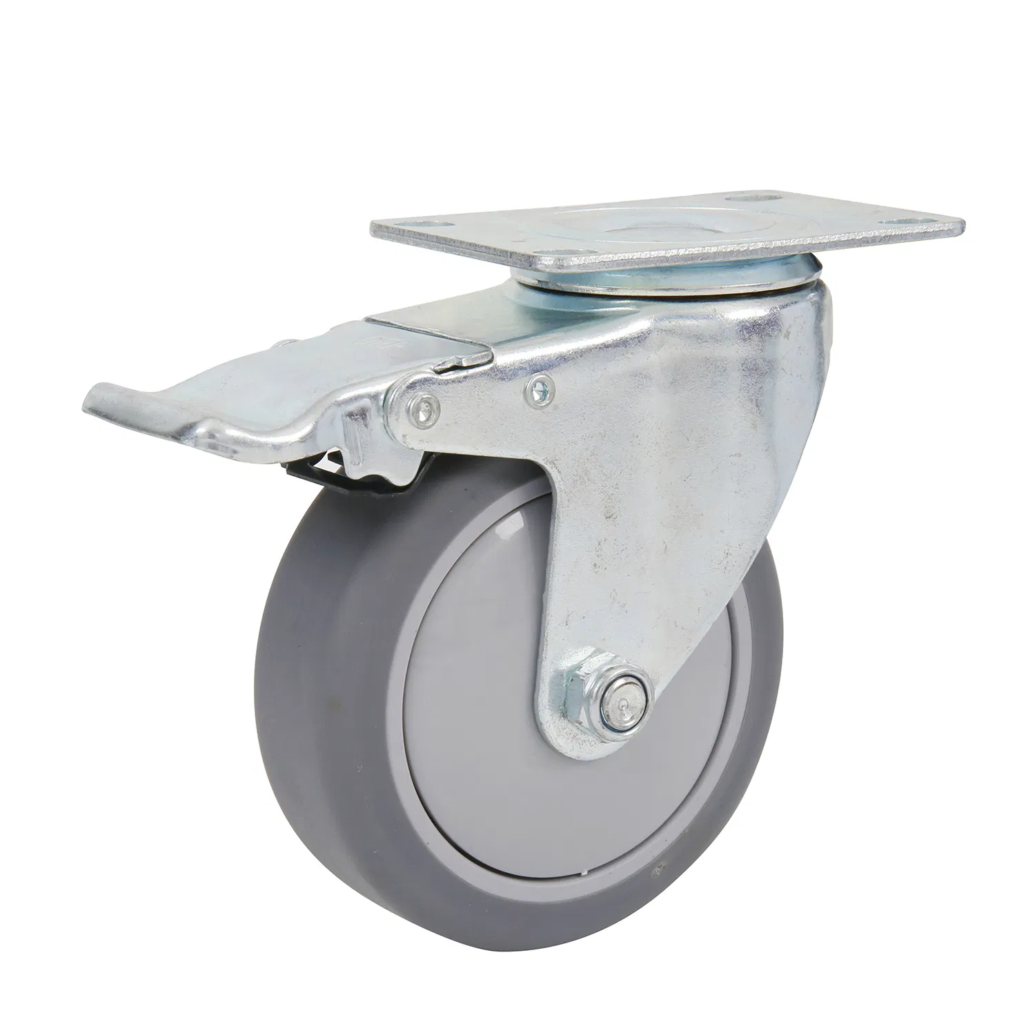 4 Inches Heavy Duty Industrial PU Casters Swivel 100mm Polyurethane Caster Wheel