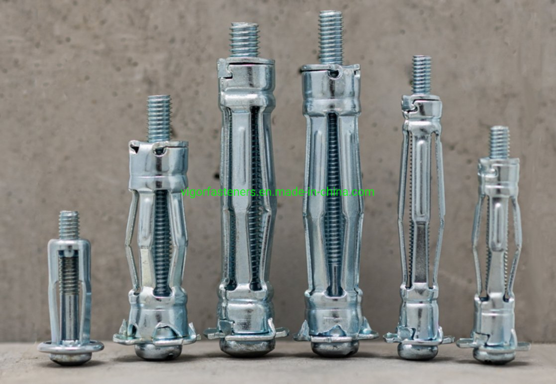 Factory Supply M4/M5/M6 Hollow Wall Anchor Molly Bolts Expansion Bolt for Construction