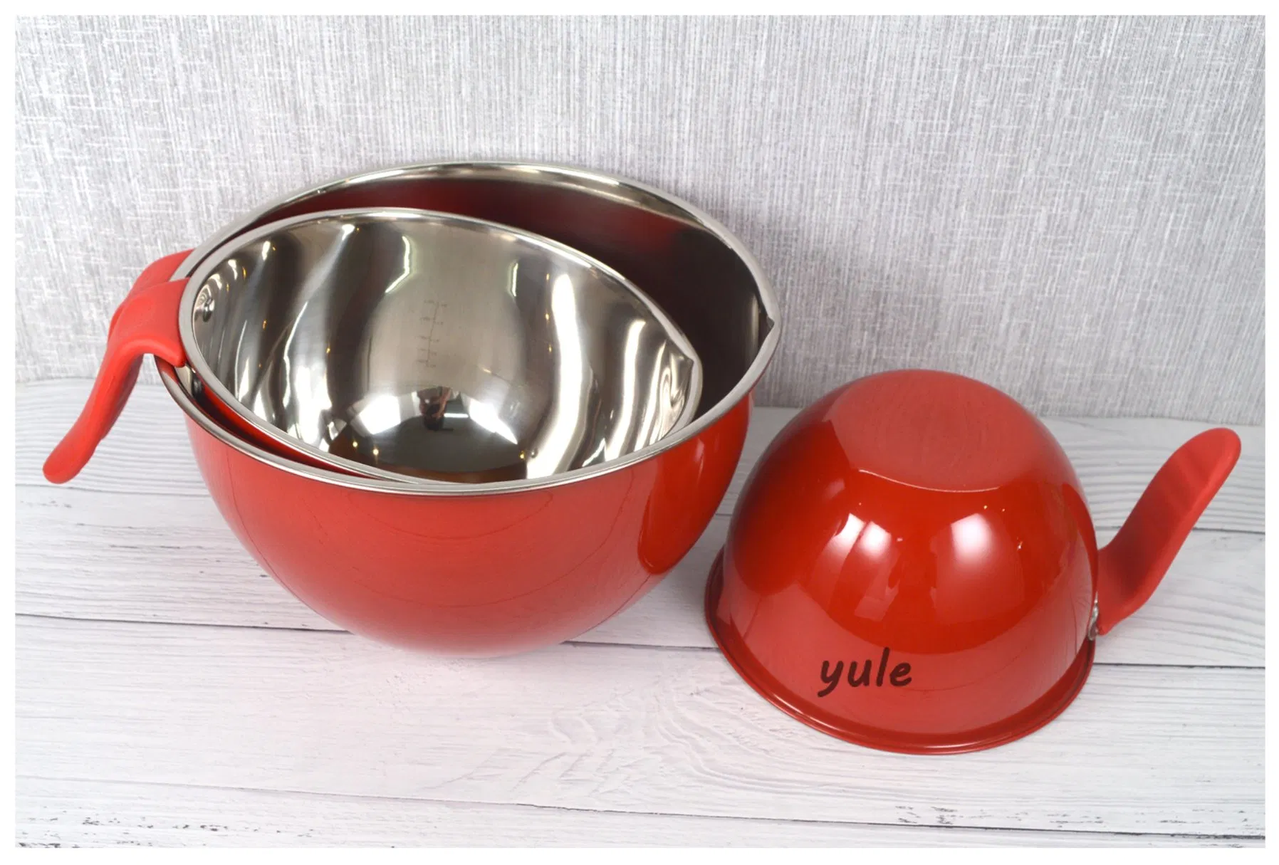 High Quality Factory Wholesale Colorful Bowl Stackable Stainless Steel Mixing Bowl Multifunctional Kitchenware