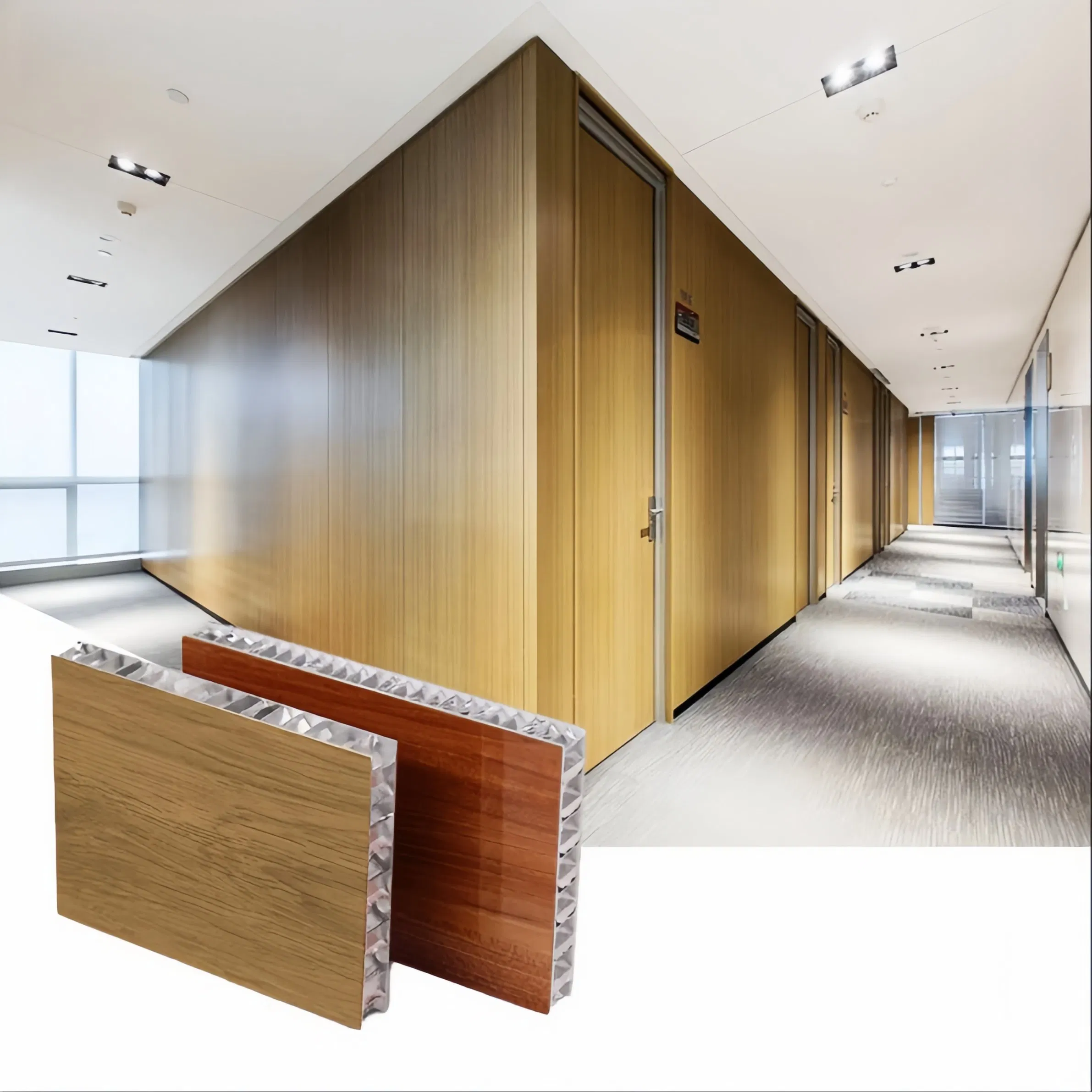 Environmental-Friendly Aluminum Honeycomb Panels Are Used for Ceiling Facades.