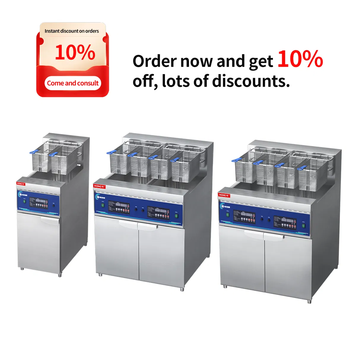 Professional Commercial Fried Chicken and French Fries Fryer Industrial Fryer