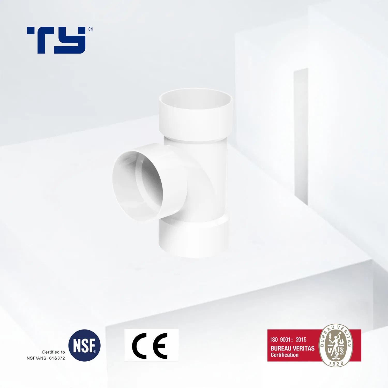 ASTM PVC-U Plastic Drainage Pipe Fittings Water Brands Plumbing Good Price List Reducing Tee Cross
