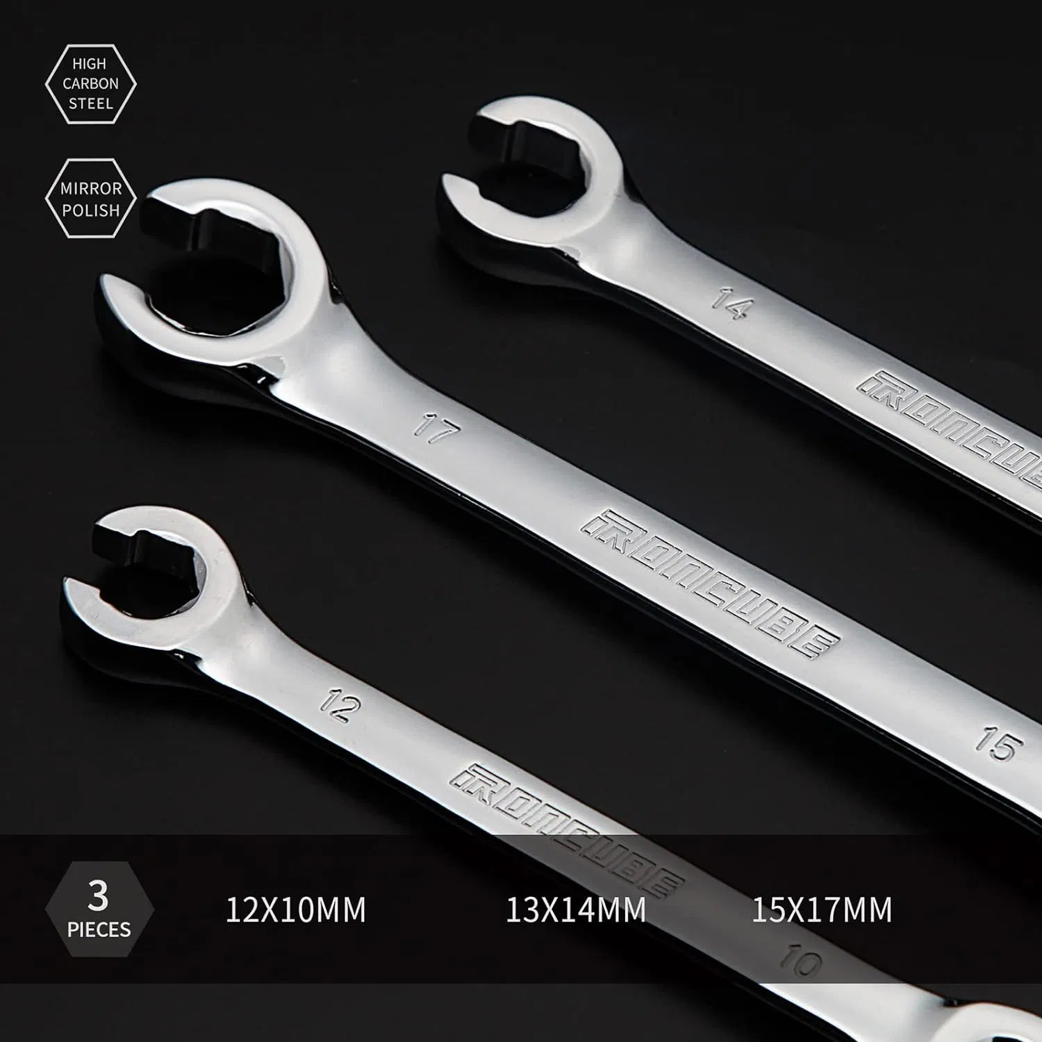 Chrome Vanadium Steel Wrench Flare Nut Wrench Set