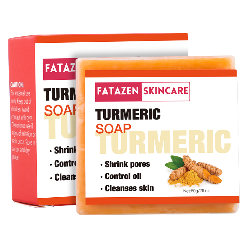 Private Label Skin Care Products Organic Natural Whitening Turmeric Soap OEM Anti Acne Handmade Bath Kojic Acid Bar Soap