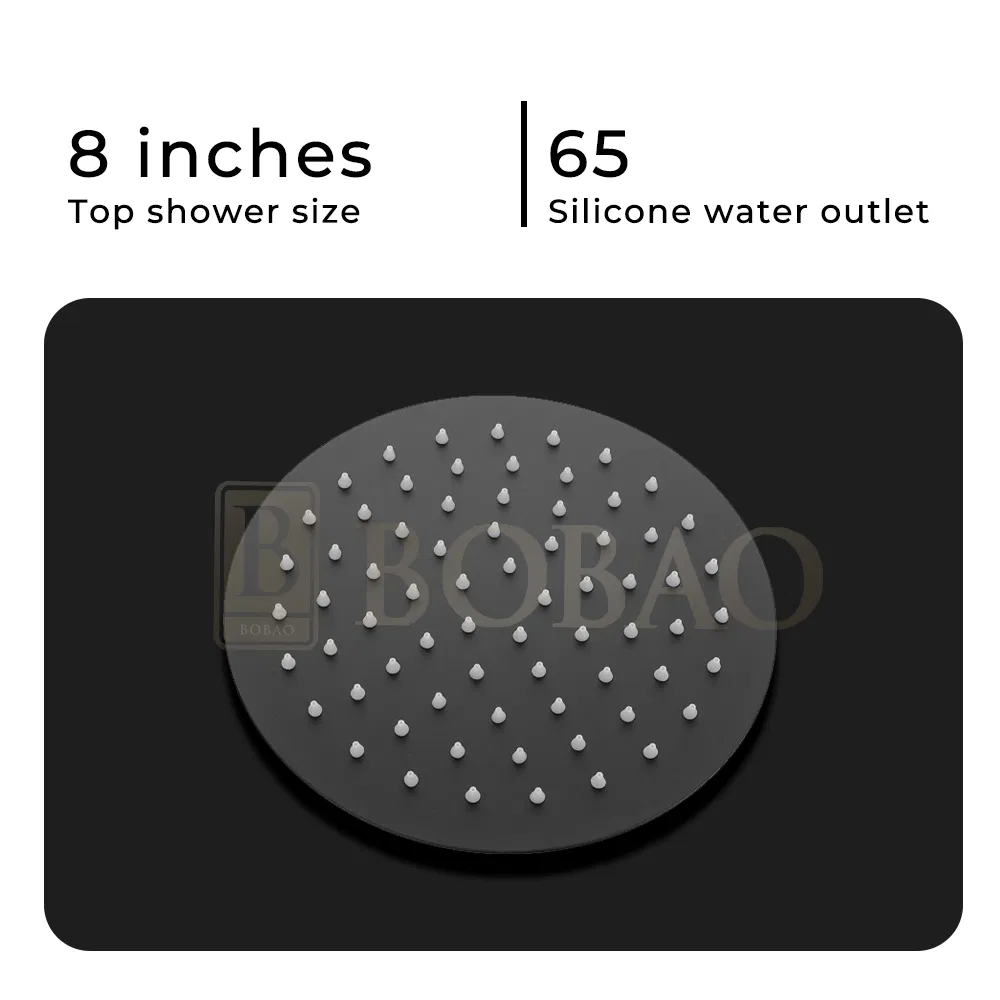 Sleek Stainless Steel Shower Faucet with Adjustable Flow Control
