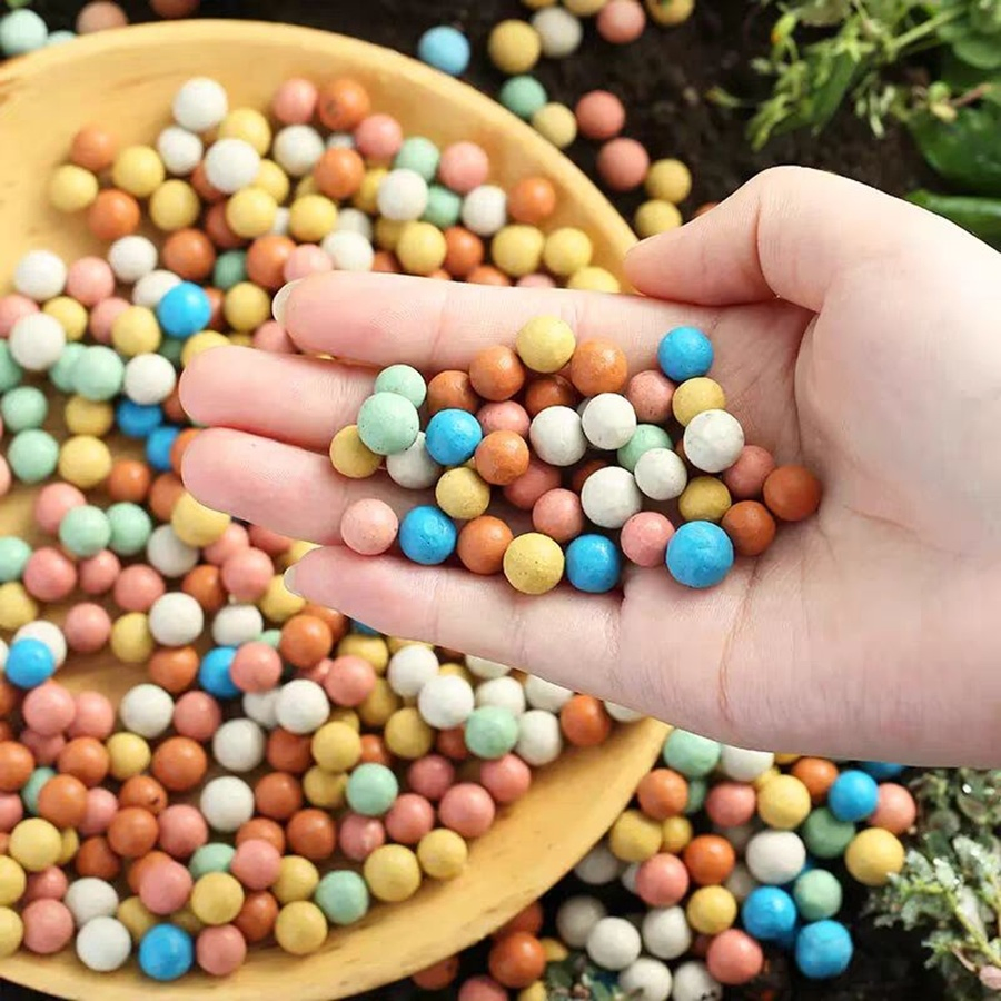 Ceramsite Multicolor Expanded Clay Pebbles for Gardening & Vases Supplies & Bonsai Decor