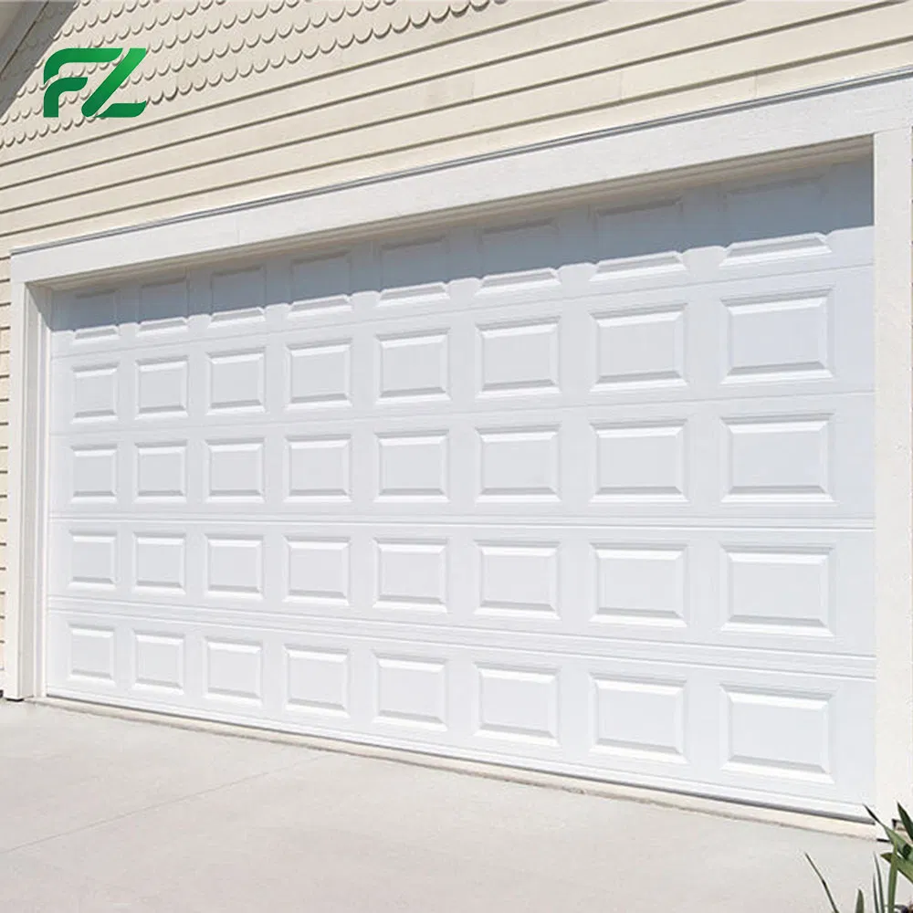 Customizable Stacked Double Garage Door Insulated 9X7 Residential Overhead Garage Door