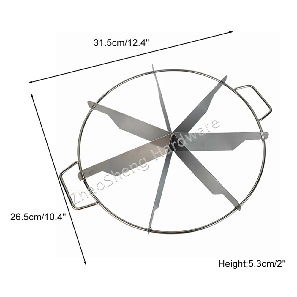 10" Pie and Cake Divider Stainless Steel 7 Slices Pie Cutter