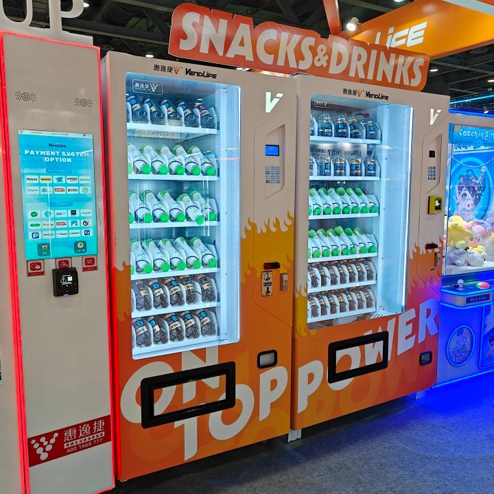 Factory Cheap Large Capacity Supermarket Combo Self Service Slim Vending Machine for Food and Energy Soft Drinks Snacks Shopping Mall Manufacturer