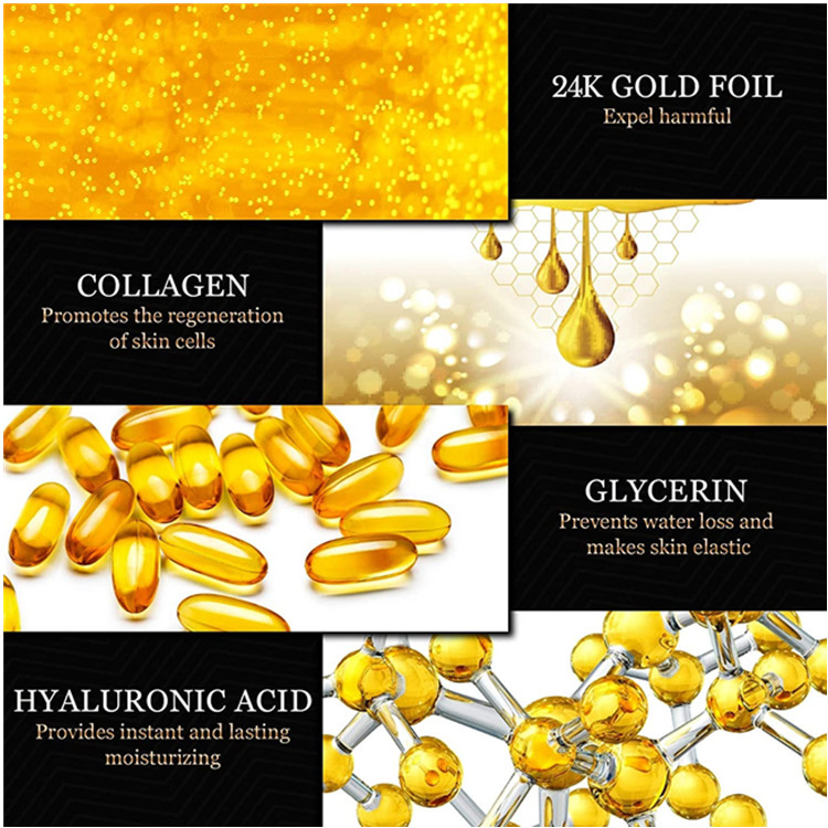 Wholesale 24K Gold Under Eye Collagen Anti-Aging Patches Eye Masks