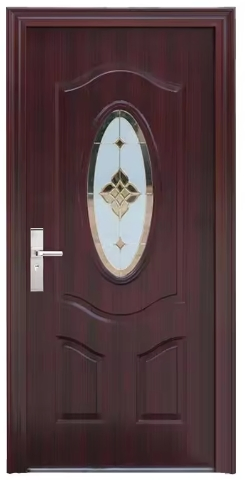 Hot Selling House Classic Modern American Exterior Steel Polymer Internal Door with Handle