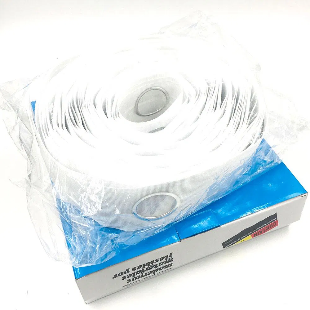 Factory Direct Selling Polyester Woven White Holes Curtain Tape for Curtain Decoration