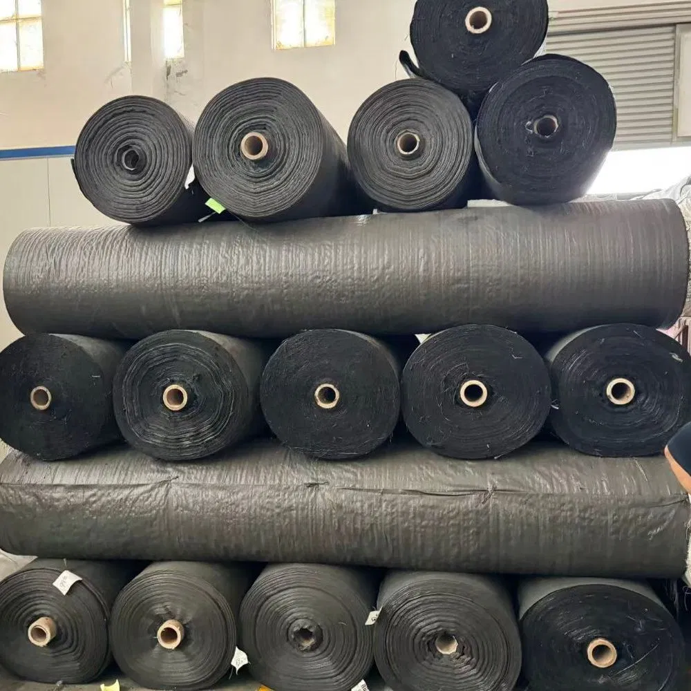 Low Elongation Customized Size PP Material Woven Fabric Geotextile for Railways