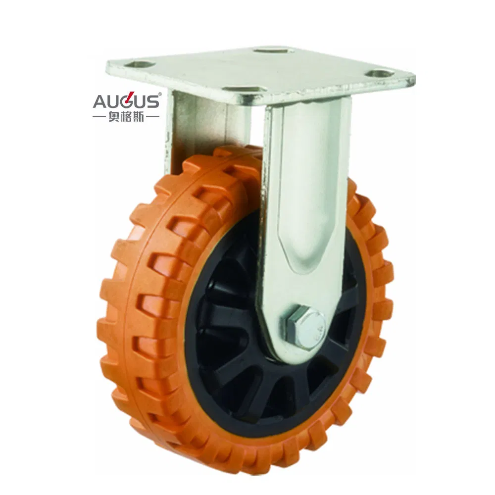 4 5 6 8 Inch Orange PU Heavy Duty Caster Wheel Industrial Caster