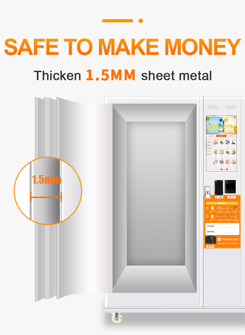 220kg Customized Vending Machine for Optimal Temperature Control