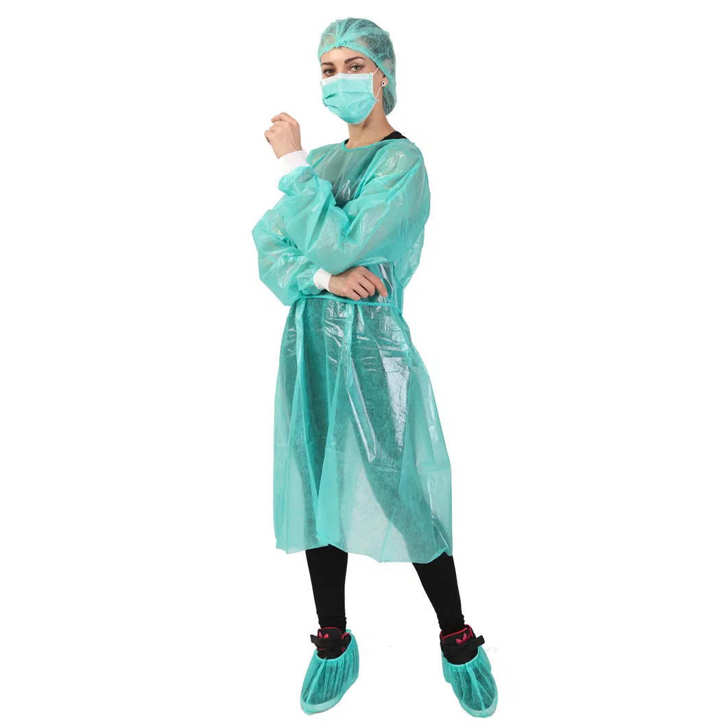 Medical PP CPE PE SMS Protective Disposable Anti-Static Anti Slip Nonskid Shoe Cover