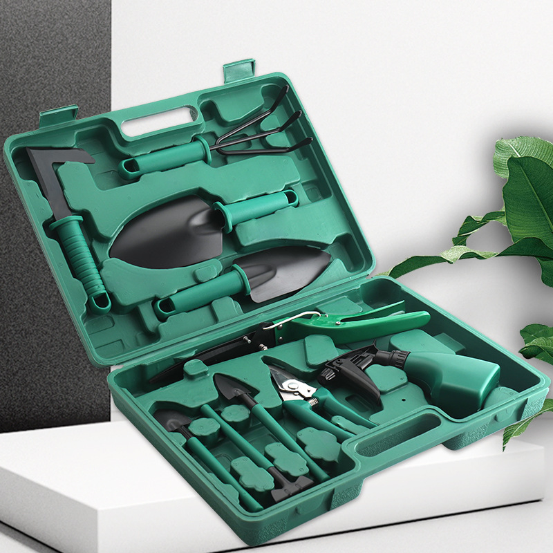 Heavy Duty 10PCS Gardening Kit with Storage Organizer and Hand Tools Bl15797