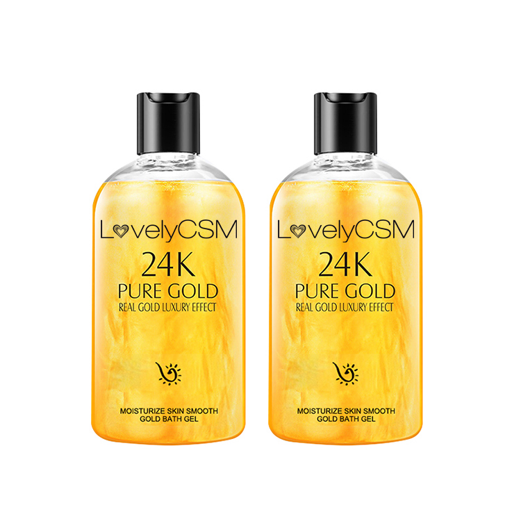 Beauty Cosmetics Skin Care Moisturize Skin Smooth Gold Bath Gel Body Wash