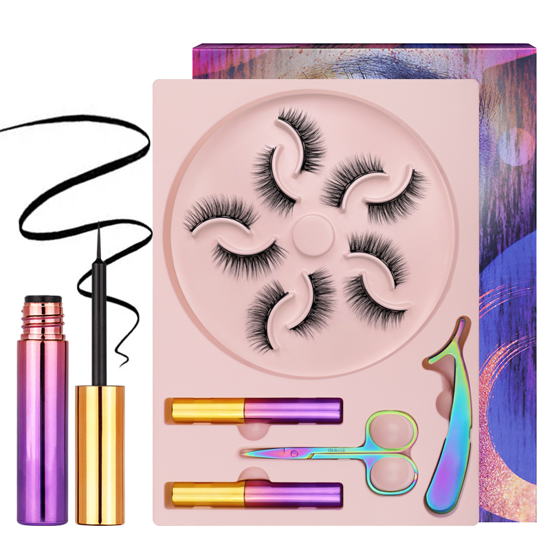 Wholesale False Lashes Handmade Vegan 3D 5D Silk Lashes Faux Mink Eyelashes