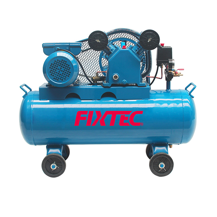 Fixtec Good Quality Belt Driven 3HP 100L 2200W 8bar 1050 Rpm AC Power Electric Air Compressor