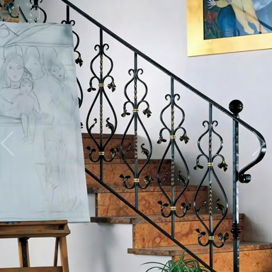 Elegant Decorative Stair Fence Ideal for Enhancing Indoor Staircases