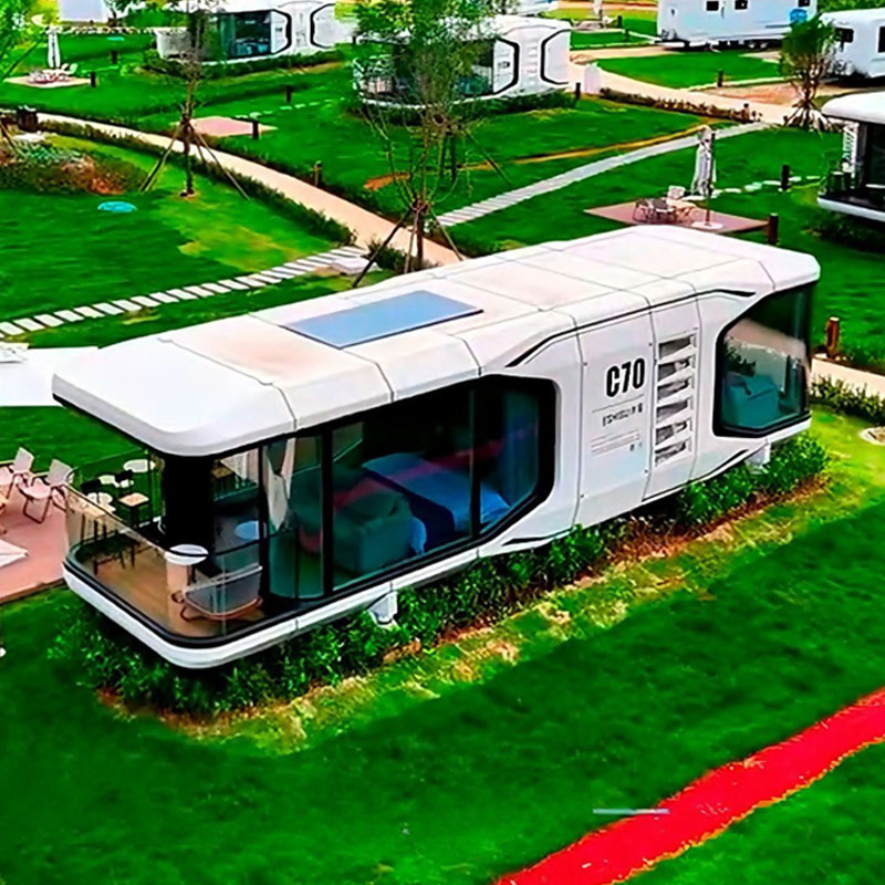 Modern Airport Hotel Prefab Aluminum Plate House