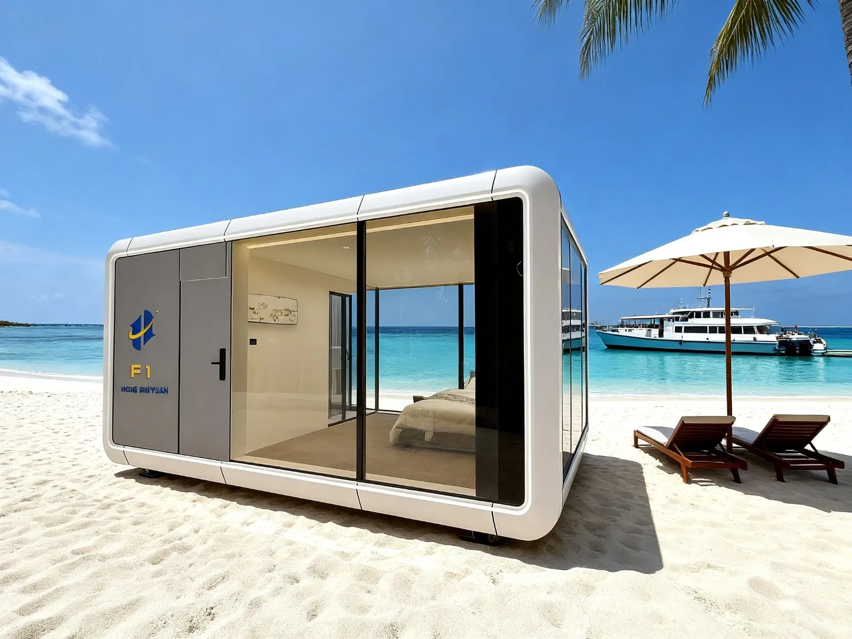 Smart Prefabricated Capsule House with Solar Power for off-Grid Living Patented Design