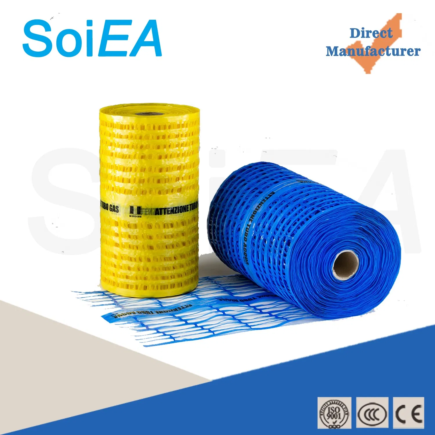 40g 50g Heavy Duty Detectable Cable Metal Tape Plastic Warning Mesh Orange Red Yellow Scaffolding Safety Fence Mesh Net