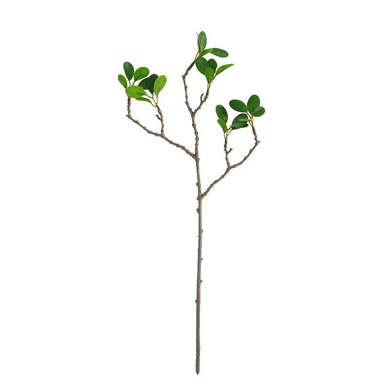 Веточки искусственные зеленые миланские листья