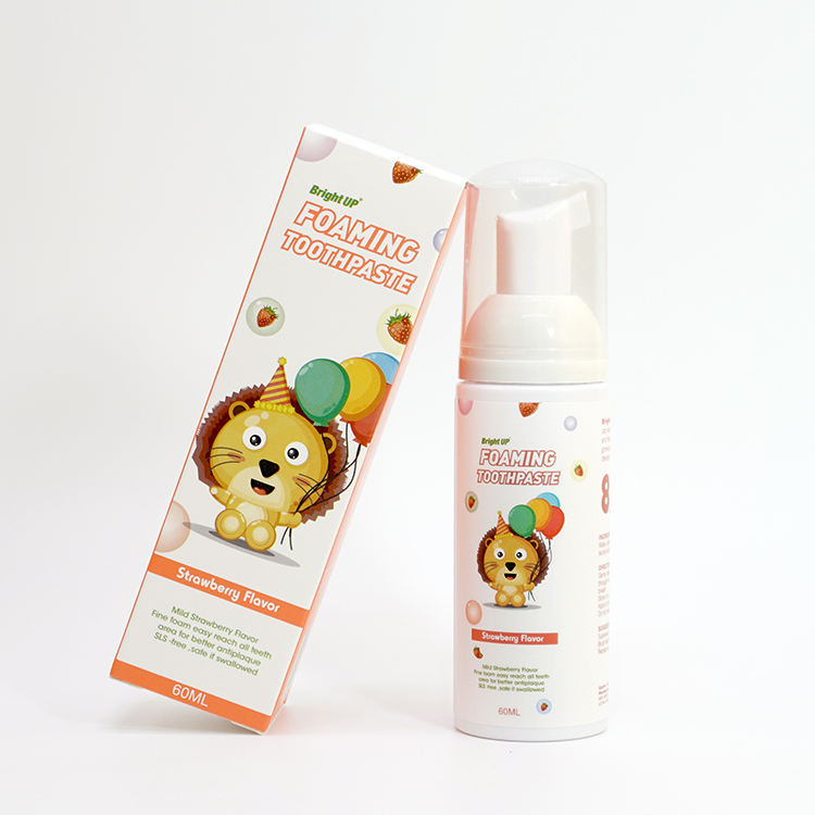 Fluoride Free Fruit Flavor Kids Private Label Toothpaste for Children